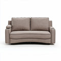 Canapé convertible en tissu beige 180 x 90 x 85 cm avec rangement intégré