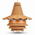 Suspension en rotin tressé beige de 40 x 40 x 50 cm pour intérieur moderne